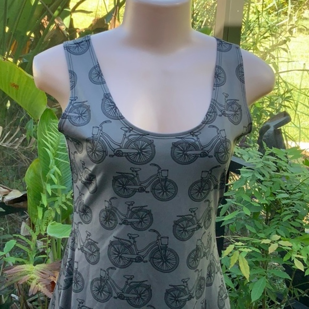 Scoop‎ neck bicycle bike skater dress CowCow